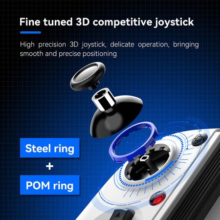 White BSP-D11S Game Controller with Stretching And Semiconductor Cooling Fan Compatible with PC Android Apple Switch And Other Platforms