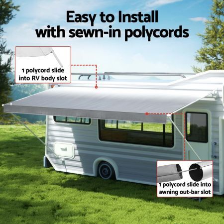 Weisshorn 18ft Caravan Awning RV Replacement Fabric 5.20M x 2.42M