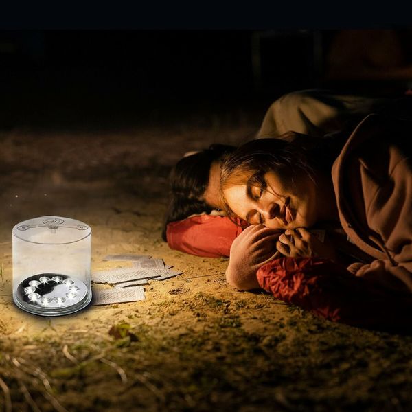 Solar Rechargeable Inflatable LED Lanterns 90 Lumens, Waterproof, USB Charging, Ideal for Camping, Backpacking, Emergencies, Lightweight