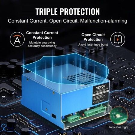 CO2 Laser Power Supply for 40W Laser Tube Laser Engravers and Cutters