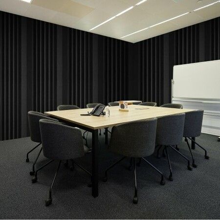 Acoustic Foam Panels 4 Pack 16.5 x 6.3 x 12 in Adhesive for Wall Ceiling