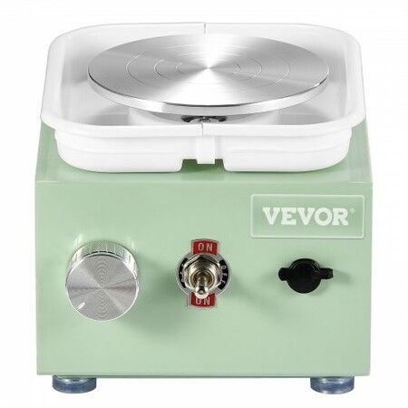 Mini Pottery Wheel Electric Ceramic Wheel Machine 0-320RPM Speed Green