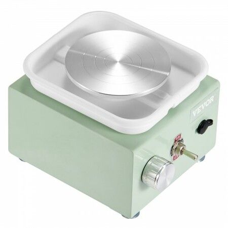 Mini Pottery Wheel Electric Ceramic Wheel Machine 0-320RPM Speed Green
