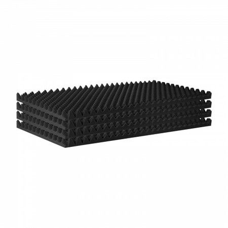 Acoustic Foam Panels 4 Pack 48 x 24 x 2 in for Studio Wall and Ceiling