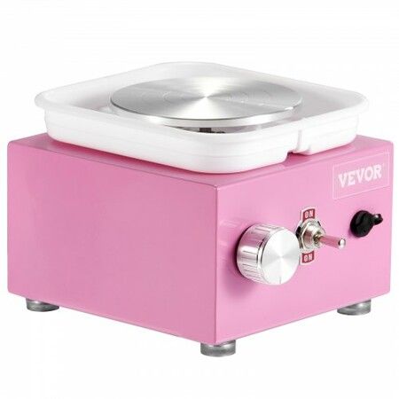 Mini Pottery Wheel Electric Ceramic Wheel Machine 0-320RPM Speed Pink
