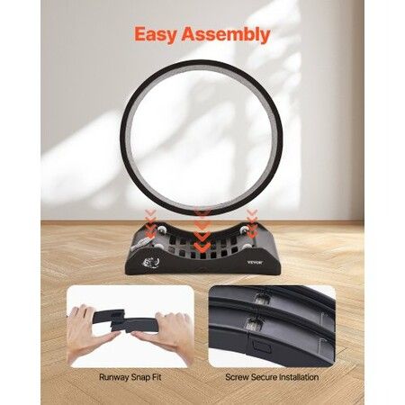 Cat Exercise Wheel 31.5 in Large Indoor Cat Running Wheel Treadmill Black