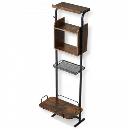Pet Feeding Station with Storage Dog Food & Toy Organizer Raised Dog Bowls