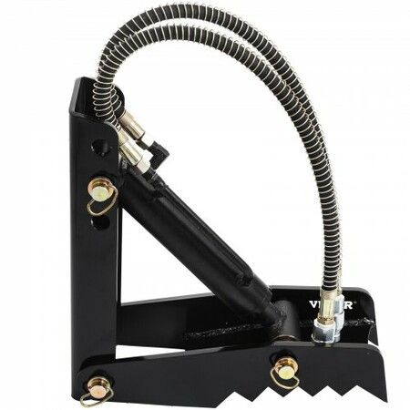 Hydraulic Backhoe Thumb 45.7cm 1.27cm Thickness Heavy Duty Excavator Thumb Black Steel Weld On Thumb Attachments with Hydraulic Cylinder Mechanical Hydraulic Thumb