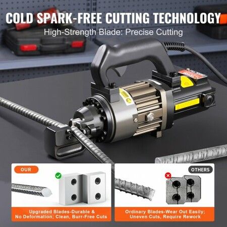 1000W Electric Hydraulic Rebar Cutter Cutting up to 5/8 Inch 4-16mm #5