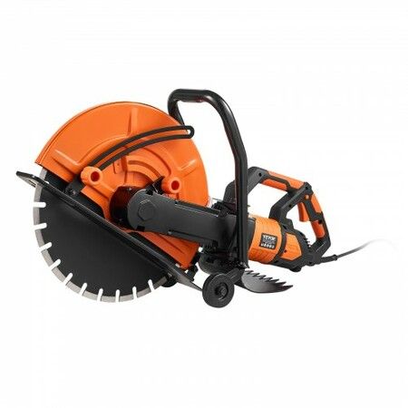 Electric Concrete Saw 16 in 2800 W 15 A Motor Circular Saw Cutter with Max. 6 in Adjustable Cutting Depth Wet Disk Saw Cutter