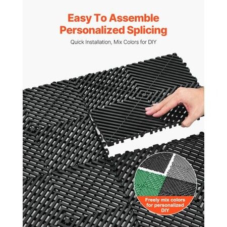 Interlocking Drainage Mat Modular Floor Tile 31 x 31 cm Drainage Cushion