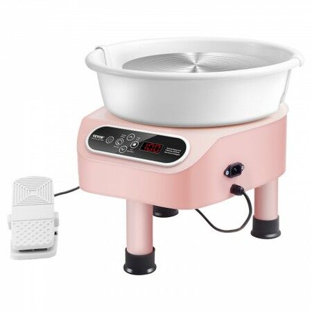 Pottery Wheel 10 inch Pottery Forming Machine 350W Electric Wheel for Pottery with Foot Pedal and LCD Touch Screen Direct Drive Ceramic Wheel