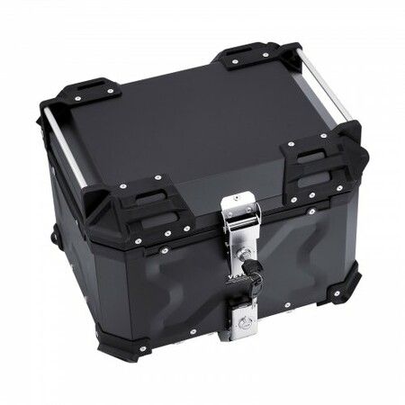 45L Motorcycle Top Case Universal Motorbike Tail Box with Leather Lining