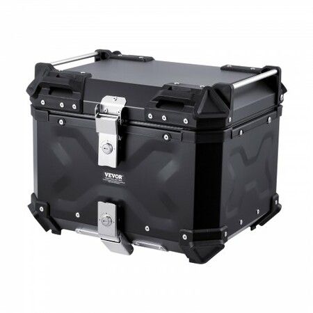45L Motorcycle Top Case Universal Motorbike Tail Box with Leather Lining