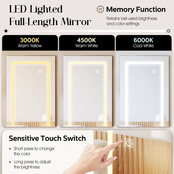 LUXSUITE LED Mirror Cabinet Jewellery Storage Shelf Organiser Lockable Floor Free Standing Armoire for Makeup Cosmetic Earring Necklace Ring 160cm