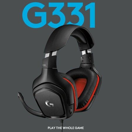 Gaming Headset Wired G331 2.1 ch Stereo, 0.1 inch (3.5 mm), Lightweight, Noise Canceling, Single, Flippable Microphone