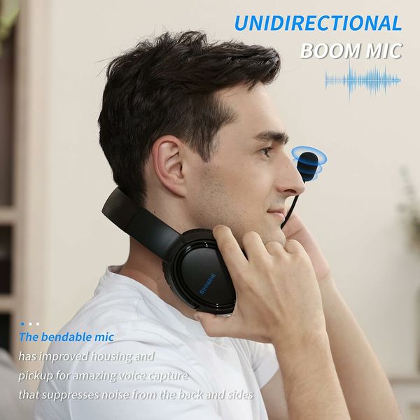 Gaming Headset with Mic for PS4 PS5 Series X, One PC NS, Wired Gaming Headphones with Microphone for PS 4|5, Blue
