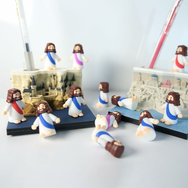 Mini Jesus Figures,Set of 30pcs Action Figures Little Jesus Figures,Tiny Jesus Figures to Hide and Seek Religious Gifts for Easter Egg Stuffers