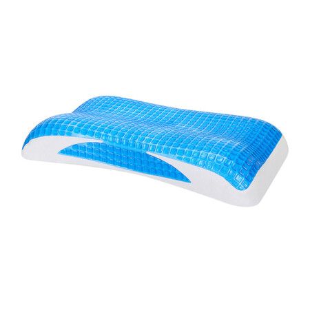 68x40cm Cooling Gel Pillow Memory Foam Summer Chill  Orthopedic Memory Foam Pillow for Side Back  Sleeper