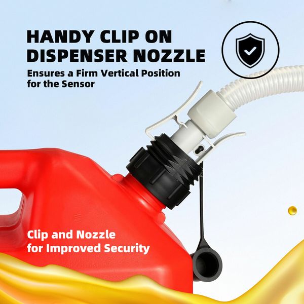 Oil Fuel Transfer Pump 3.2GPM Battery Powered Extractor for Car Gas Diesel Kerosene Petrol Water Liquid with 3 Gas Can Adapters Hose Auto Stop Sensor