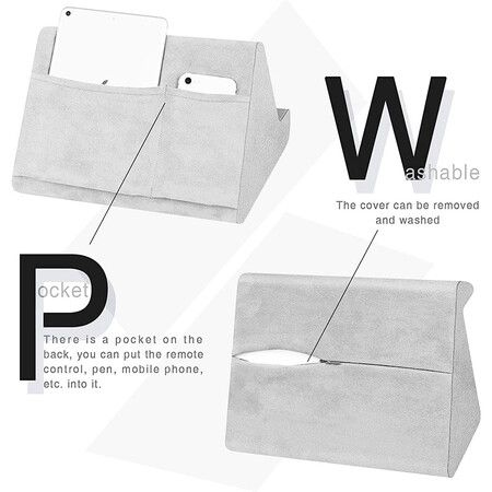 Tablet Stand Pillow with Pocket, Lazy Holder Stand for Bed Sofa,Compatible with iPads Tablets Smartphones Books Magazines (Gray)