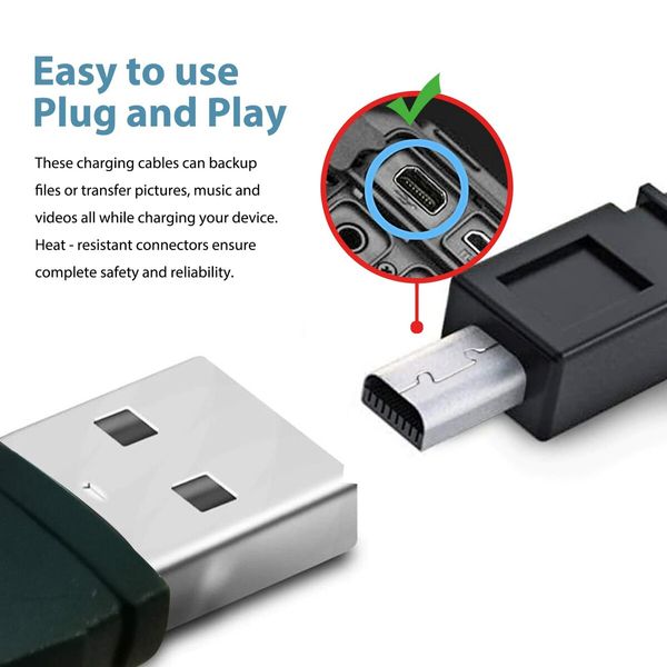 Replacement Nikon Camera UC-E6,UC-E16,UC-E17,UC-E23 USB Cable Transfer Charging Cable Cord for Nikon SLR DSLR D Series & Coolpix L340 L32 L22 A10 S Series