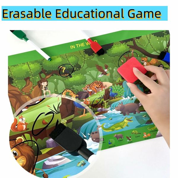 Preschool Learning Activities Search and Find Books,Travel Game for Road Trip Car Airplane,Busy Book Activity Books Birthday Gifts for Kids Ages 3+