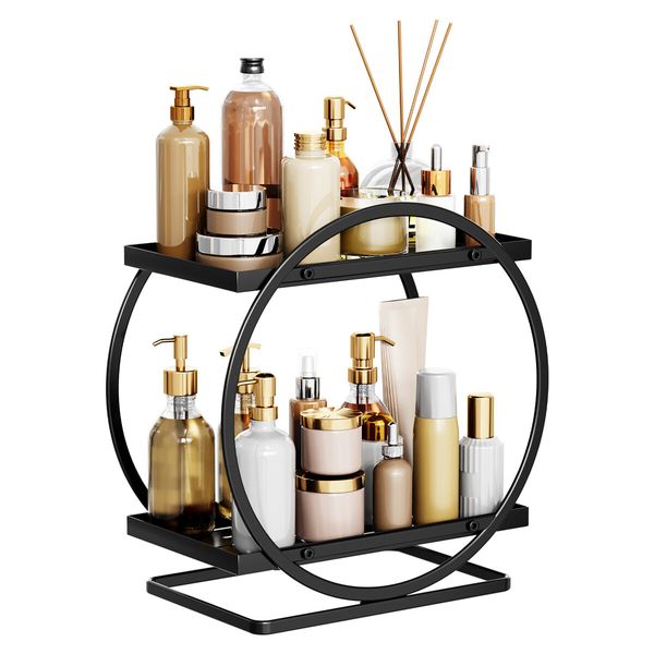 Luxurious Bathroom Shower Caddy - Stylish Organizer for Toilets, Wash Basins & Makeup - Chic Vanity Table Storage Solution