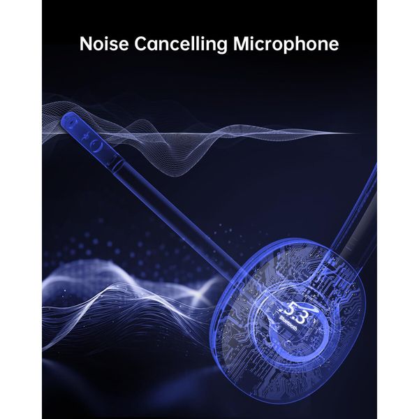 Wireless Headset with Mic,Headset Wireless Bluetooth V5.3 with AI Noise Cancelling Microphone with USB Dongle & Mic Mute