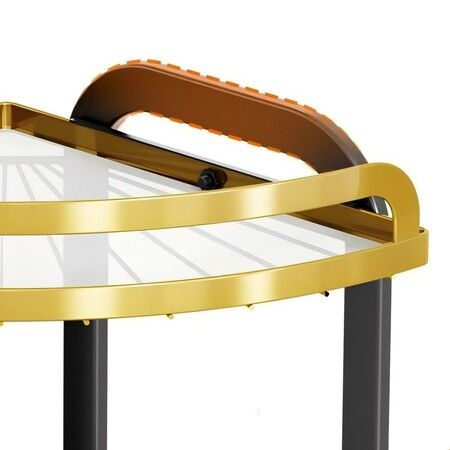 Shower Corner Shelf Caddy 2 Shelf Shower Organizer Corner No Drill Shower Storage Rust Proof Bathroom Corner Wall Shelf Shampoo Holder Gold