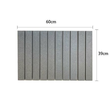 Light Gray 60*39cm Foldable Diatomaceous Earth Drying Mat Multifunctional Absorbent for Kitchen Bathroom Countertops