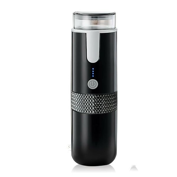 Portable Coffee Machine Electric Espresso Maker USB Rechargeable Coffee Maker Compatible with Capsule & Ground (Not heated)