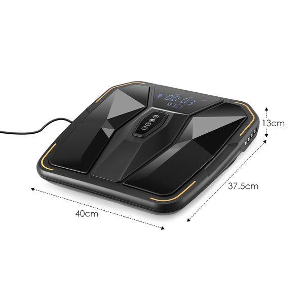 Electric Foot Massager Circulation Machine EMS TENS Electromagnetic Wave Feet Equipment Portable Home Pulse Promoter with Remote Control