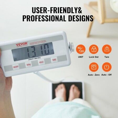 Portable Medical Scale Digital Physician Weight Scale Anti-Slip Mat 400LBS