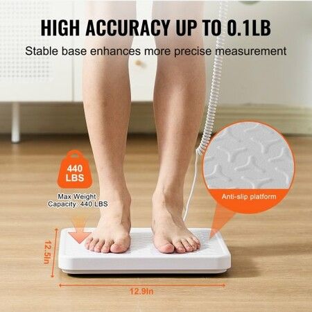 Portable Medical Scale Professional Digital Physician Weight Scale 440LBS