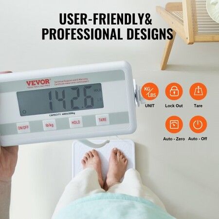Portable Medical Scale Professional Digital Physician Weight Scale 440LBS