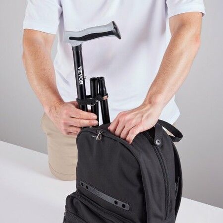 Walking Cane for Man Woman Folding Walking Stick 8-Level Adjustable Height