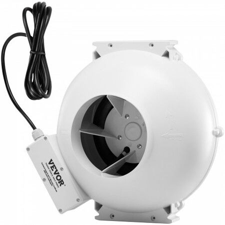 4 inches to 4.5 inches Radon Mitigation Fan System Quiet 380CFM Inline Duct Waterproof