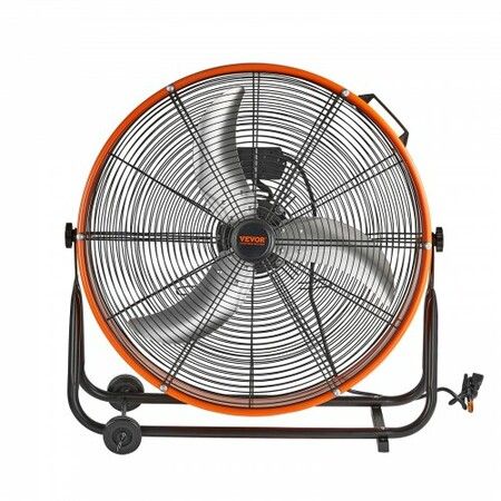 Drum Fan 24 Inch High Velocity Industrial Use 3-Speed 8600CFM for Warehouse