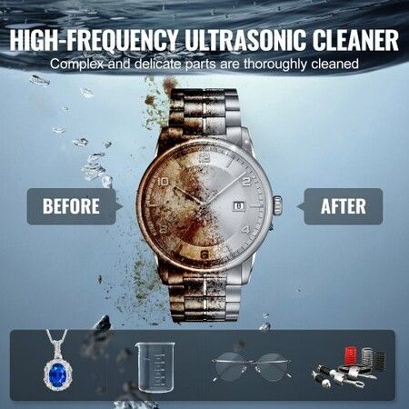 10L Ultrasonic Cleaner with Heater Timer & Basket Digital Sonic Machine