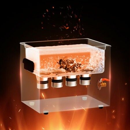 10L Ultrasonic Cleaner with Heater Timer & Basket Digital Sonic Machine