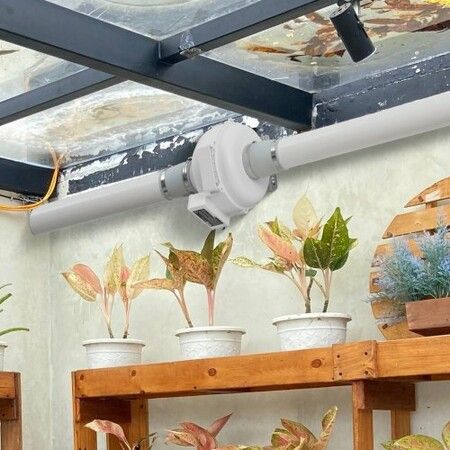 4 inches to 3.5 inches Radon Mitigation Fan System Kit Quiet 260 CFM Inline Duct Fan