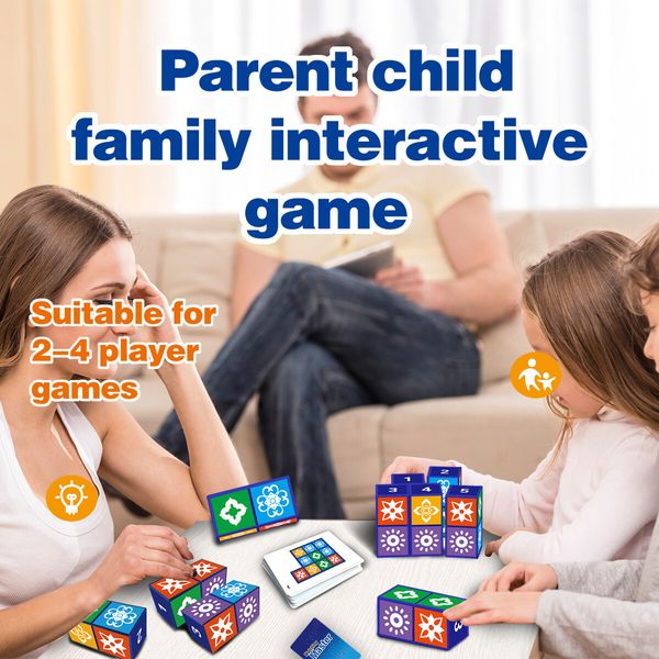 Puzzle Card Matching Game For Funny Family Board Games