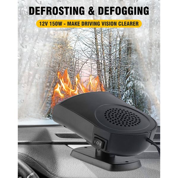 Car Heater Portable Car Heater,Portable Car Heater That Plugs into Cigarette Lighter for Car,12V 150W