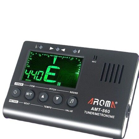 Metronome Tuner for All Instruments, Guitar, Bass, Violin, Ukulele, Trumpet, Chromatic, Clarinet, Flute, 3 in 1 Digital Metronome with Tuner, Metronome
