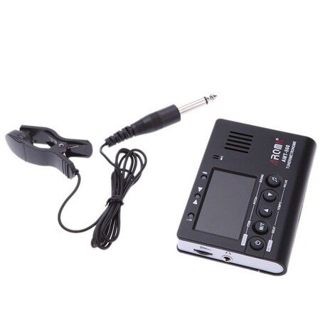Metronome Tuner for All Instruments, Guitar, Bass, Violin, Ukulele, Trumpet, Chromatic, Clarinet, Flute, 3 in 1 Digital Metronome with Tuner, Metronome