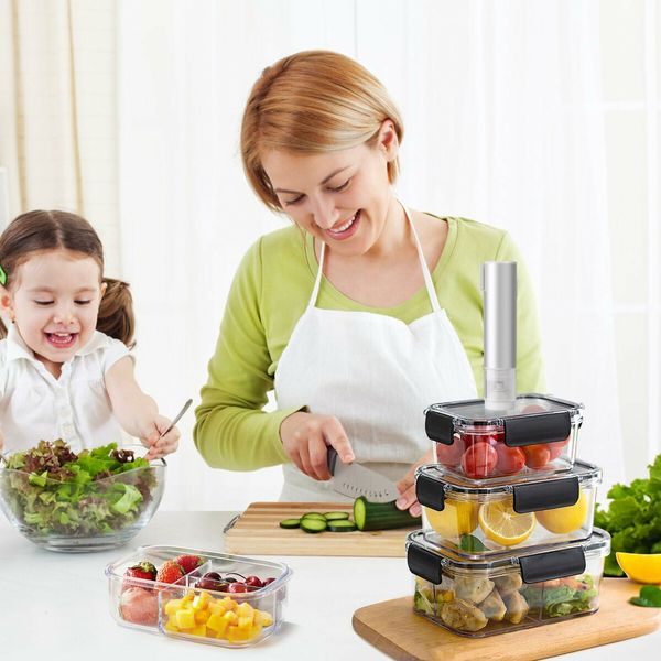 Electric Handheld Rechargeable  Vacuum Sealer,4-in-1 Compact  Portable Food Vacuum Sealer Machine, Small Vacuum Sealer for Travel, Food Storage