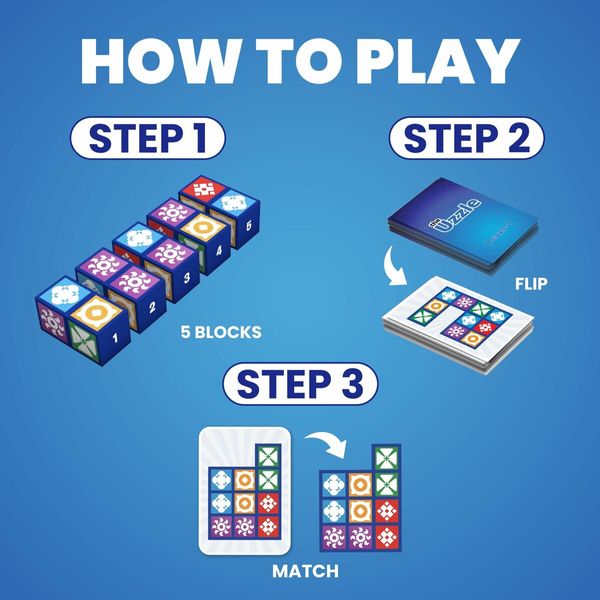 3.0 Family Board Games Block Puzzle Card Games for Ages 4+