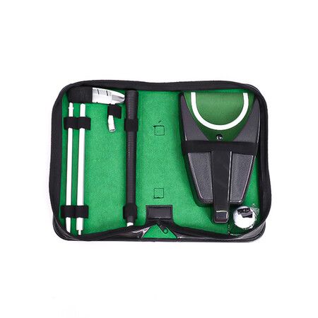 Portable Golf Putter Travel Practice Putting Set with Case Indoor Outdoor Yard, Golfer Kids Toy Indoor Golf Games Set
