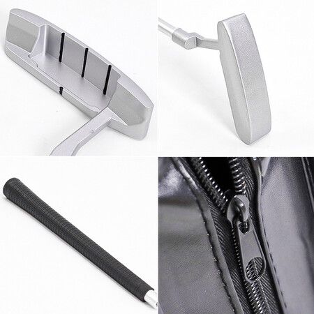 Portable Golf Putter Travel Practice Putting Set with Case Indoor Outdoor Yard, Golfer Kids Toy Indoor Golf Games Set